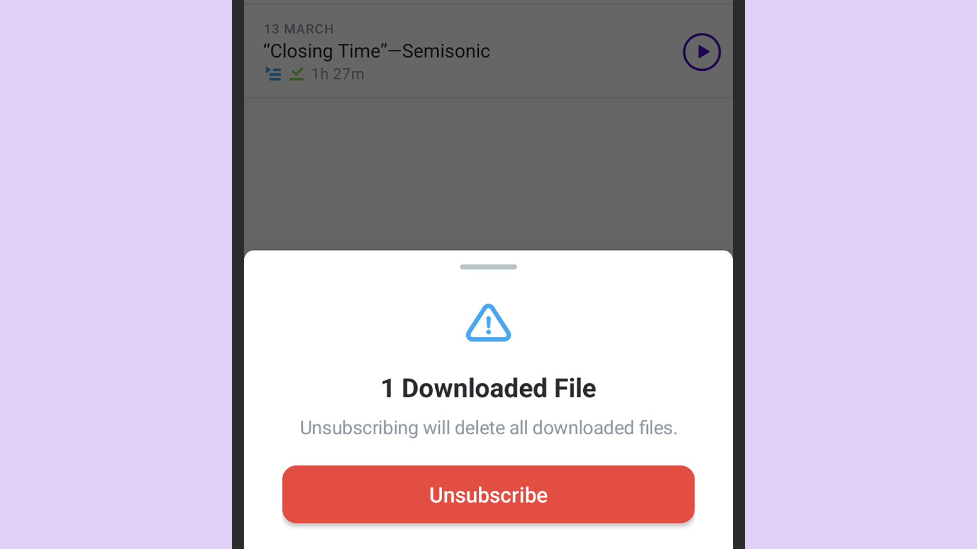Application de podcast Pocket Casts