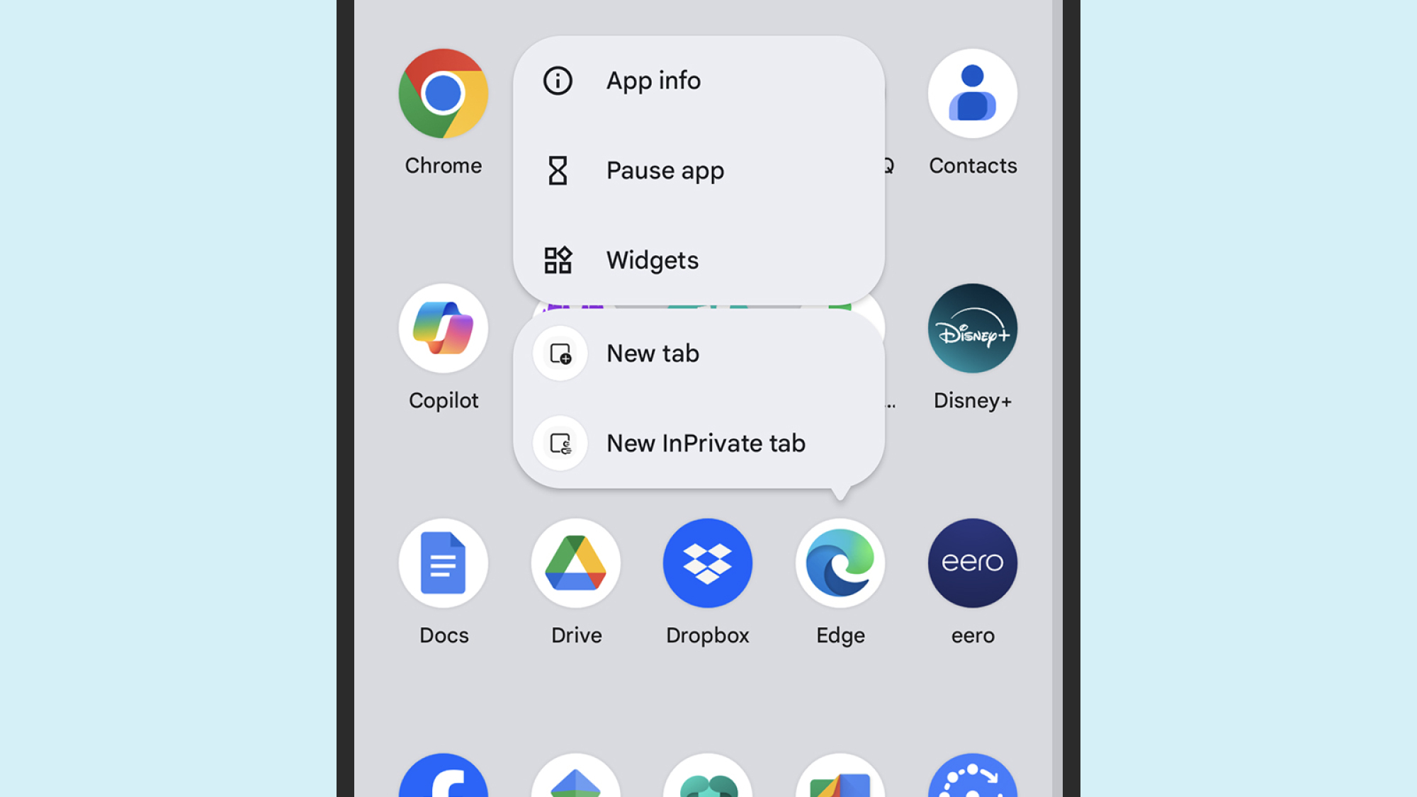 Edge sur Android
