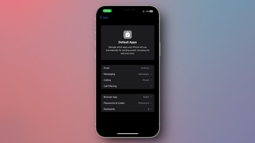 Il est désormais plus facile de changer les applications par défaut de votre iPhone.