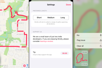 Cette application crée des itinéraires de marche quotidiens pour vous.