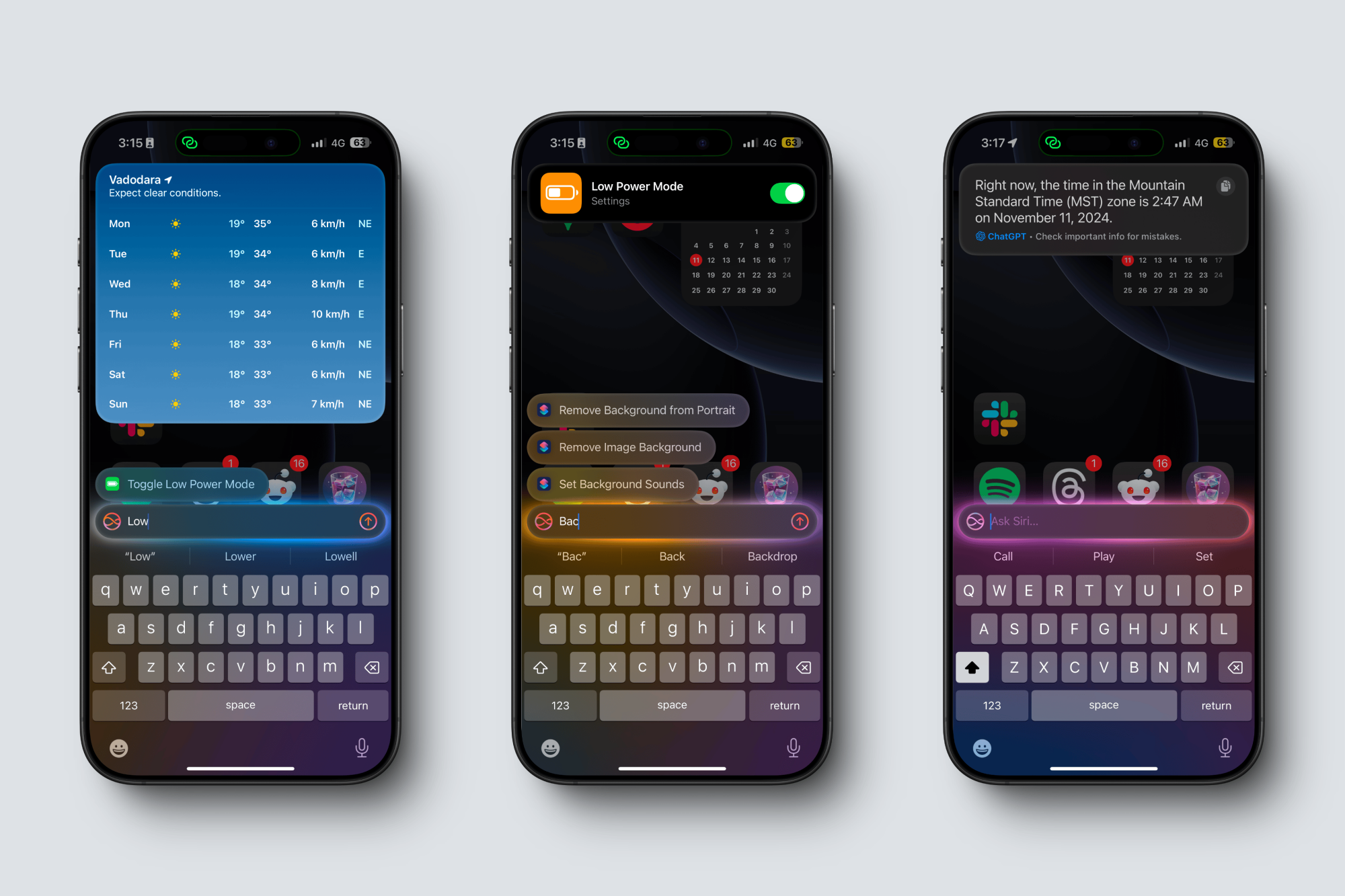Utiliser Taper à Siri pour Raccourcis, ChatGPT et plus.