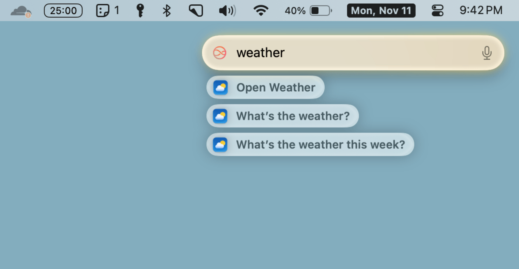 Taper à Siri sur Mac.