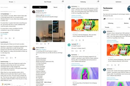 Threads a récemment ajouté la meilleure fonctionnalité de TweetDeck : les colonnes.