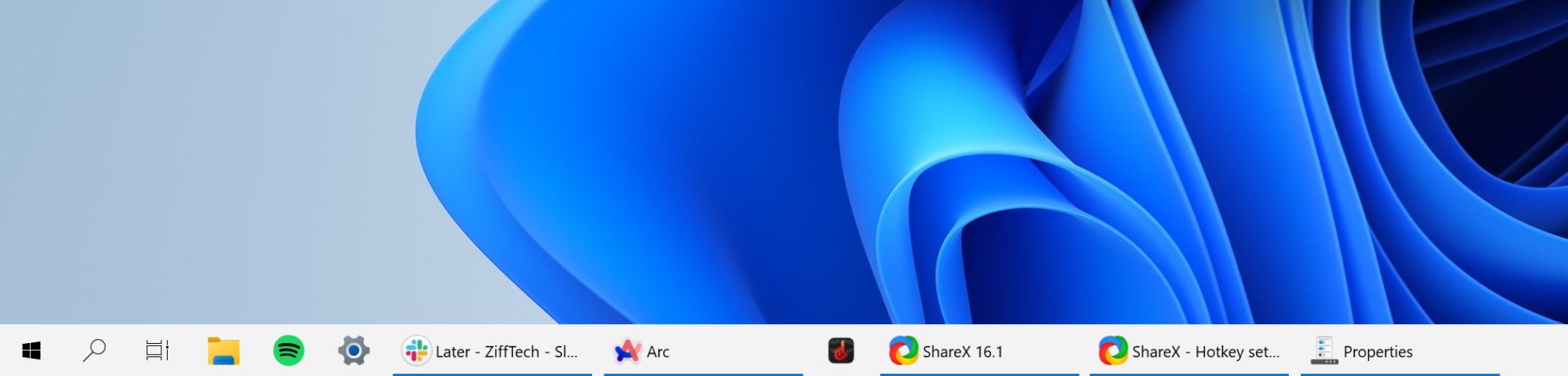 Barre des tâches de style Windows 10