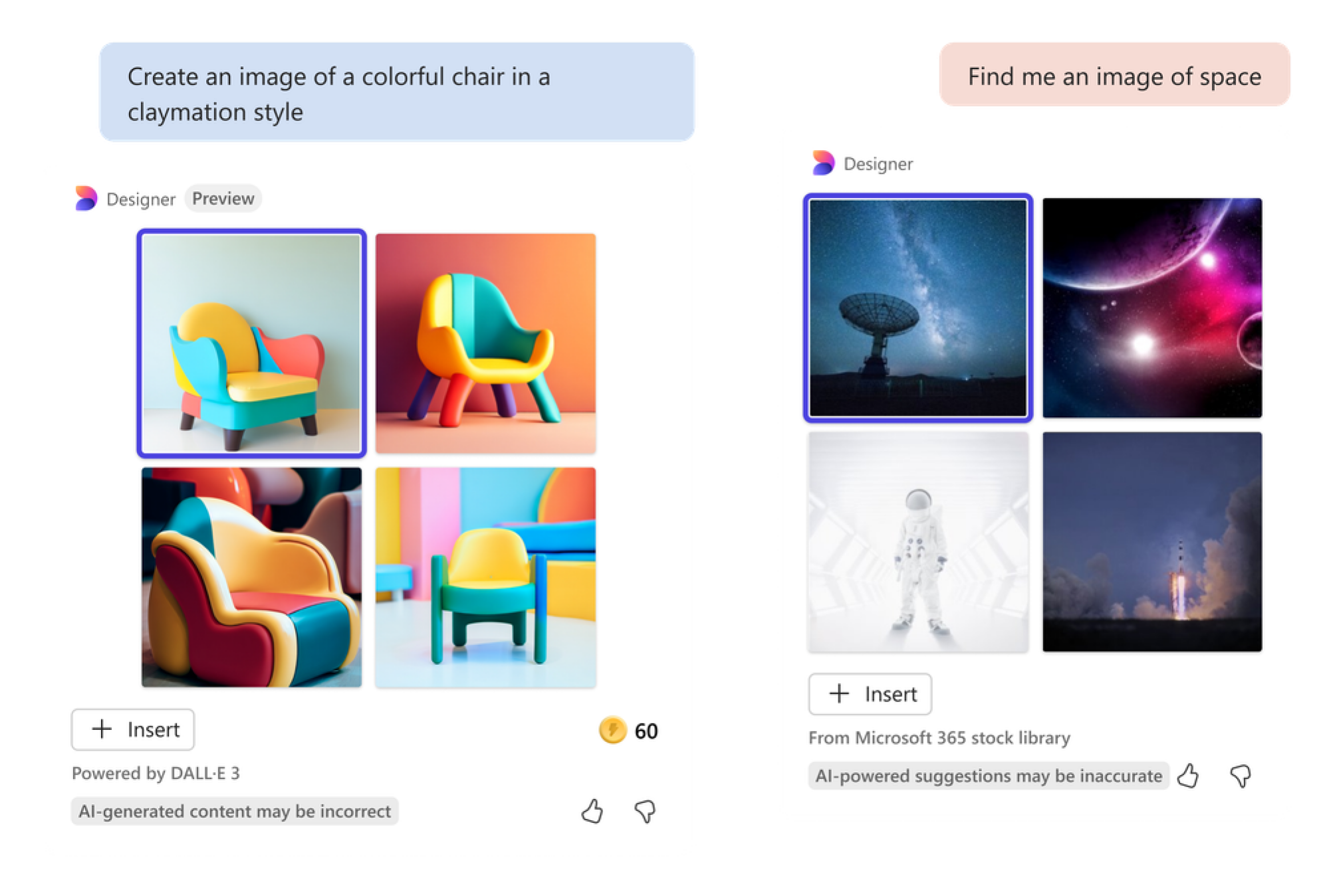 designer dans copilot