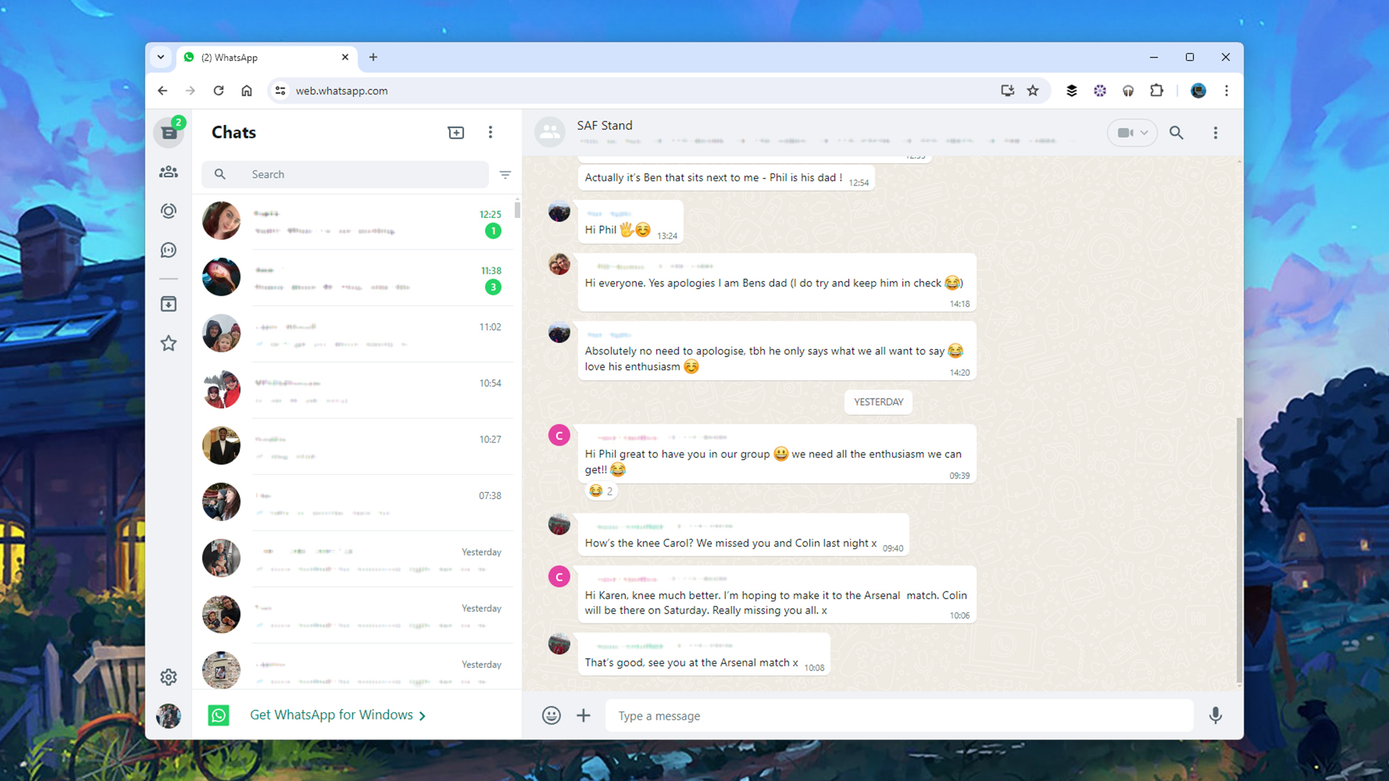 WhatsApp sur le web