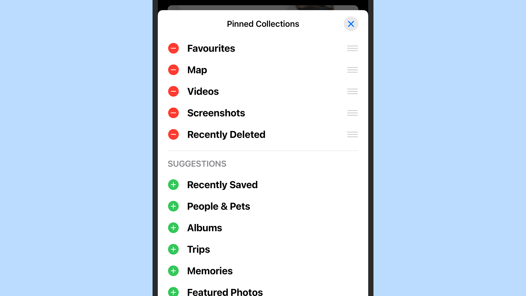 Application Photos iOS