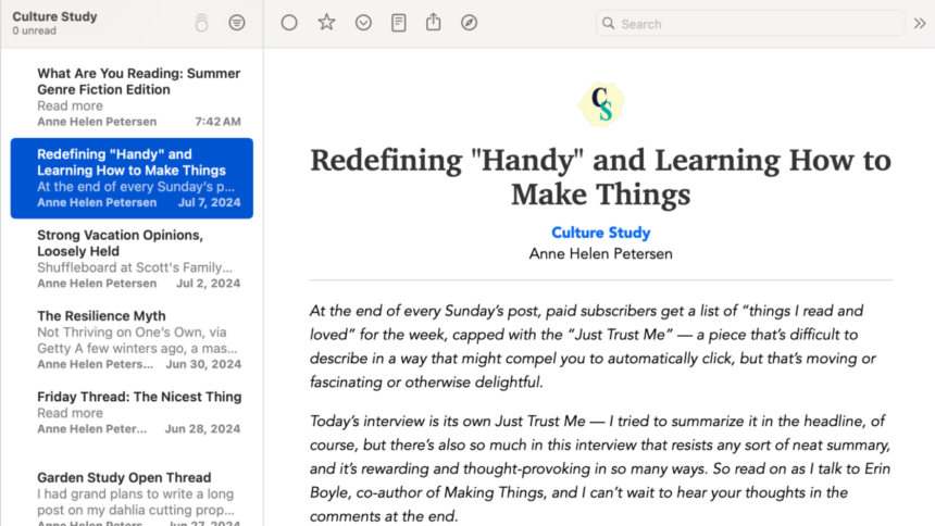 Flux RSS pour les newsletters