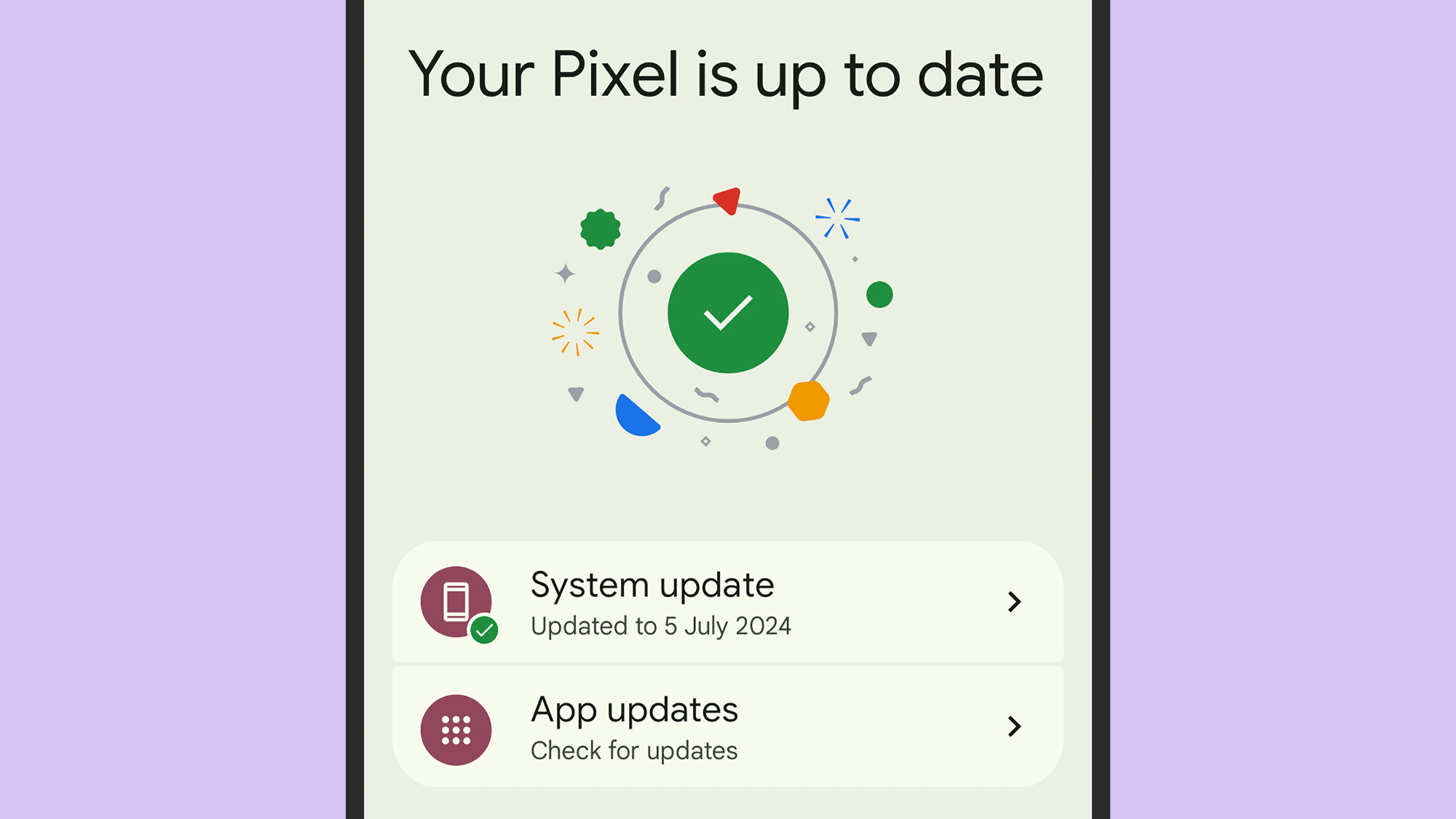 Mise à jour Google Pixel