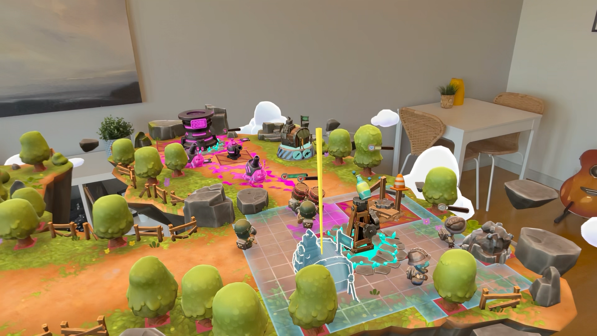 Gears and Goo fonctionnant sur l'Apple Vision Pro