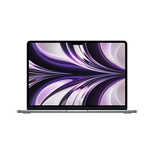 Ordinateur portable Apple 2022 MacBook Air avec puce M2 : conçu pour l'intelligence d'Apple, écran Liquid Retina de 13,6 pouces, 16 Go RAM, 256 Go de stockage SSD, clavier rétroéclairé, caméra FaceTime HD 1080p ; Gris spatial