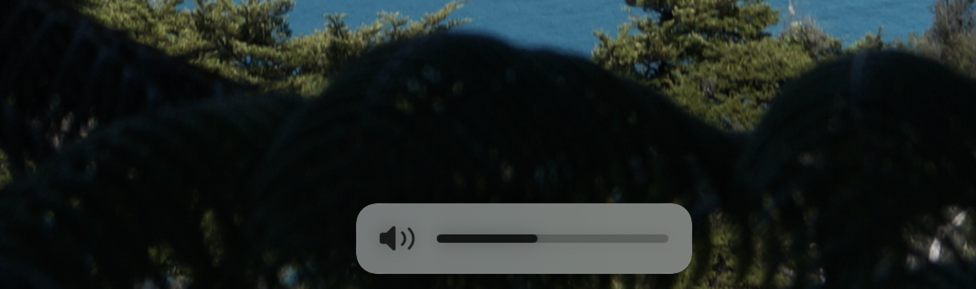 Un indicateur de volume plus fin que celui fourni avec le Mac.