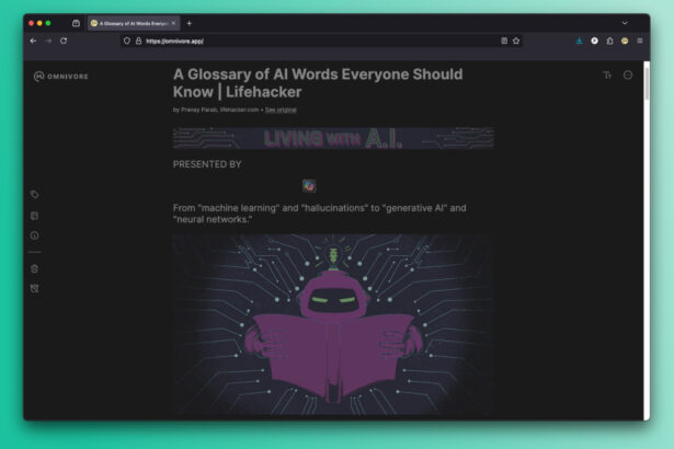 L’application de lecture ultérieure Omnivore vous permet d’enregistrer des articles et des bulletins d’information gratuitement.
