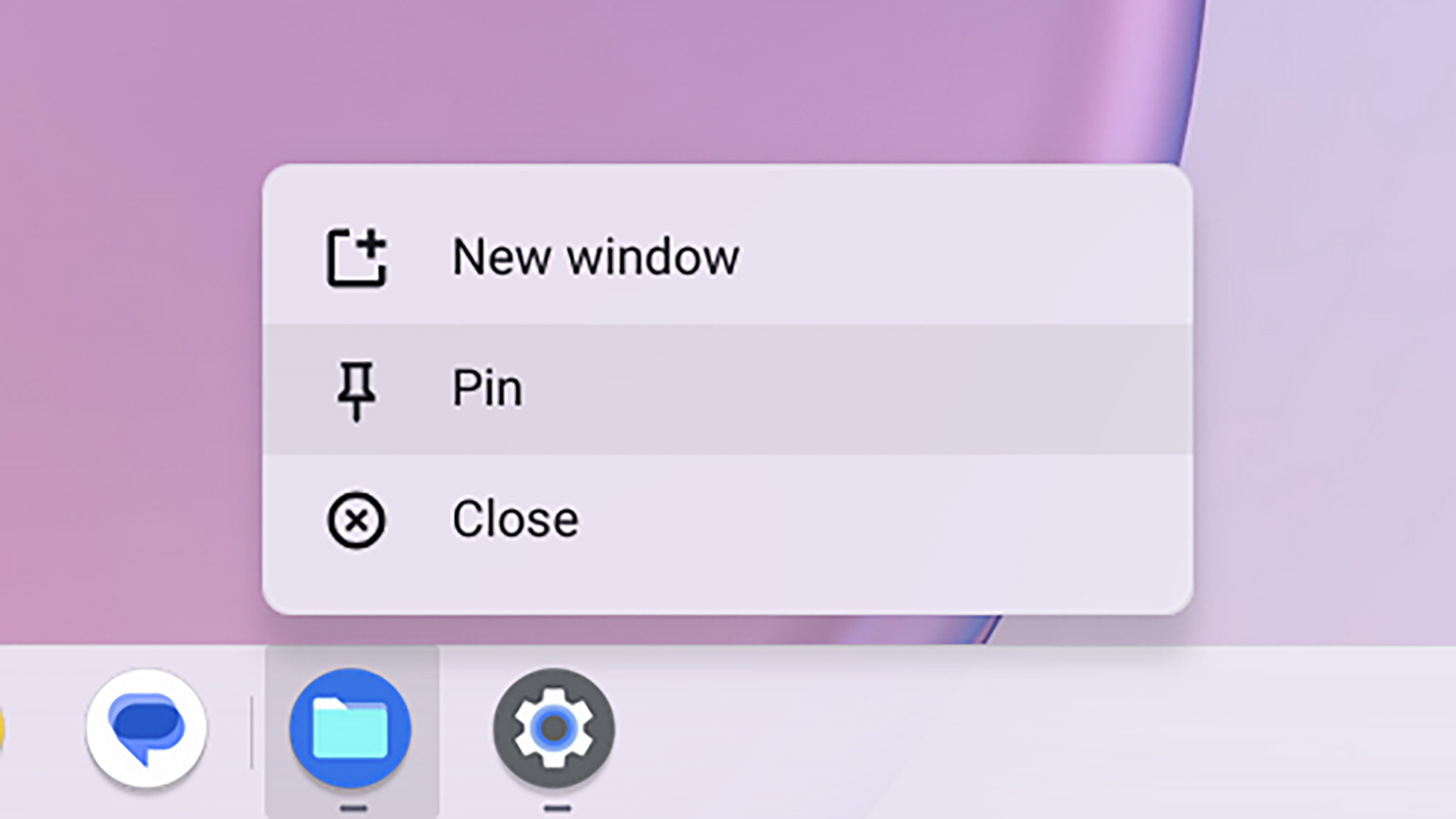 Épinglage d'applications dans ChromeOS