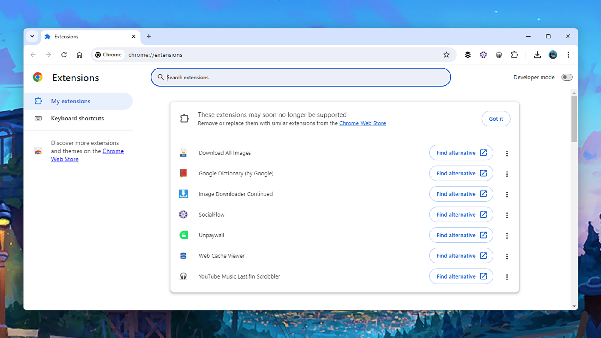 Extensions Chrome
