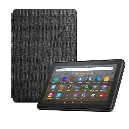 Tablette Amazon Fire HD 8 (64 Go, Noir, avec publicités) + étui Amazon (Noir)