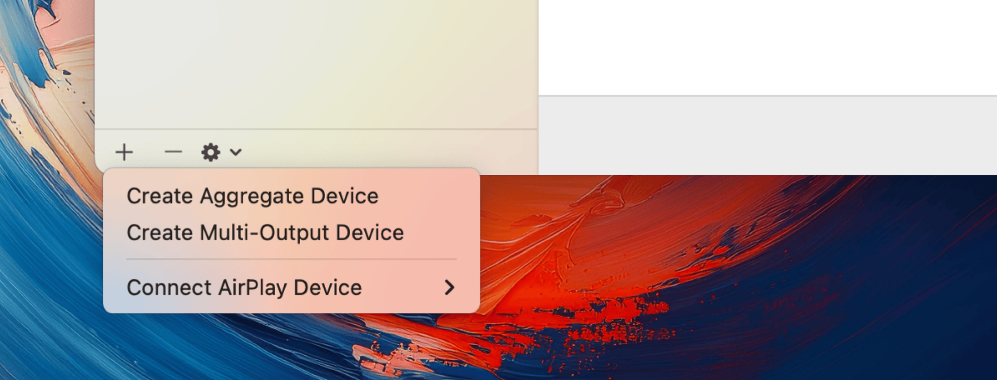 Créer un périphérique de sortie multiple dans l'application Audio MIDI.