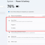 Windows 11 facilite le changement de modes d’alimentation.