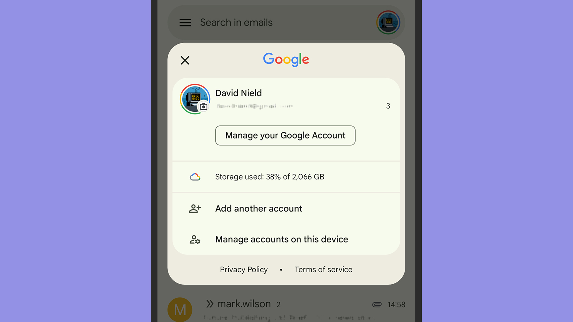 Gmail sur Android