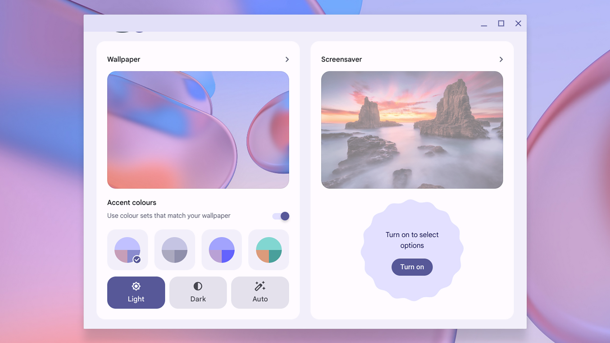 Fond d'écran ChromeOS