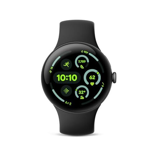 Google Pixel Watch 3 (45mm, Wi-Fi, Matte Black, Obsidian Band)