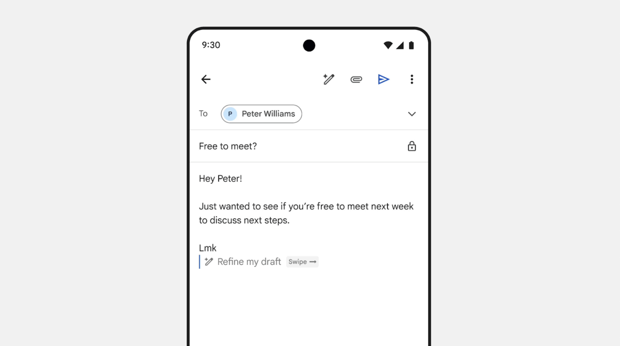 invite à réécrire mon brouillon