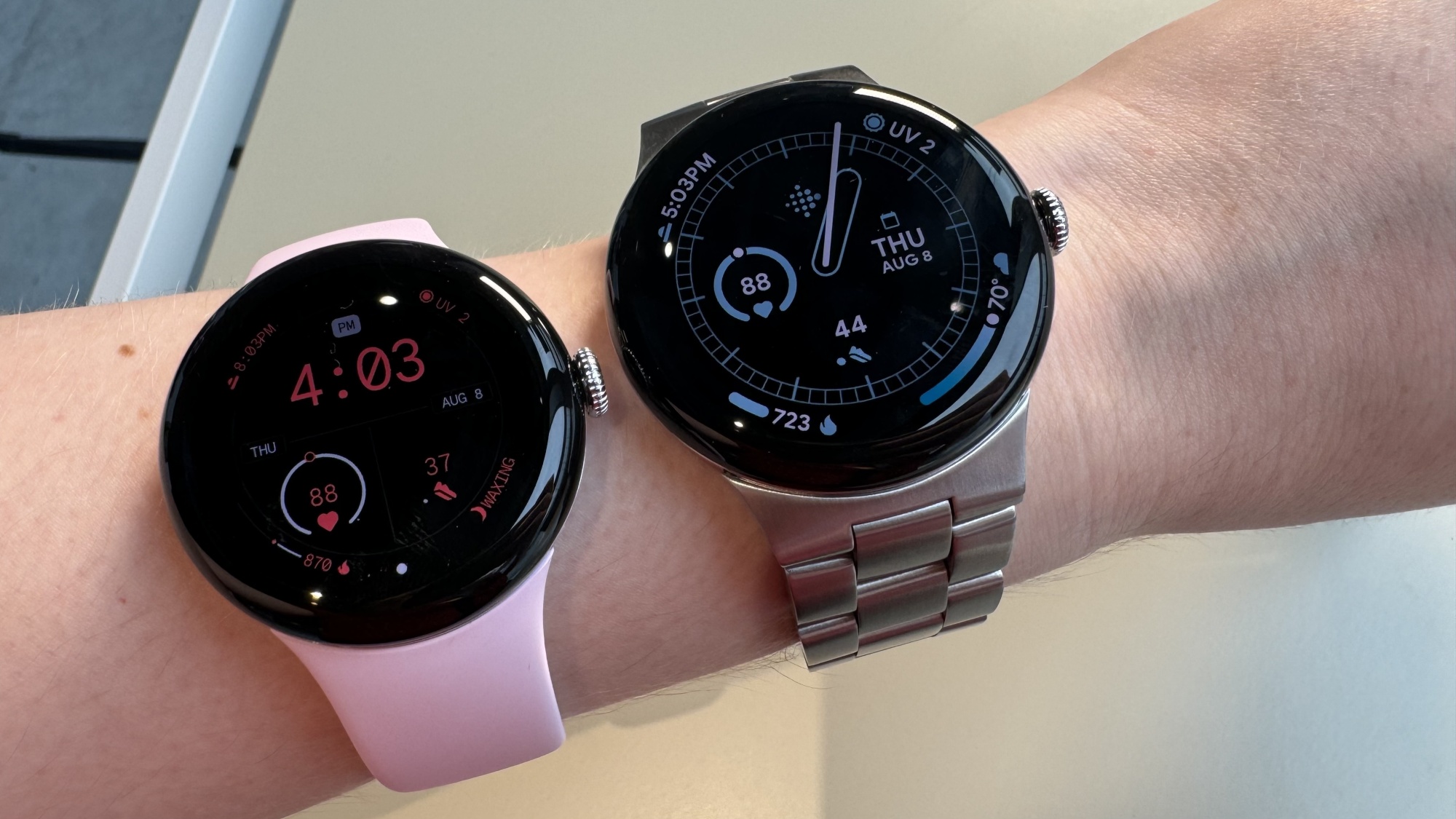 La Pixel Watch 3 au poignet