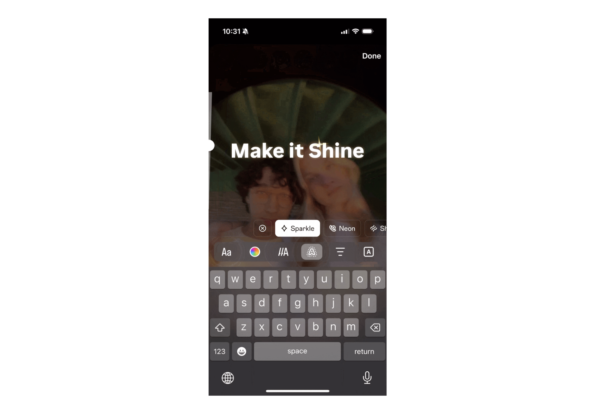 ajout de texte animé à une publication Instagram