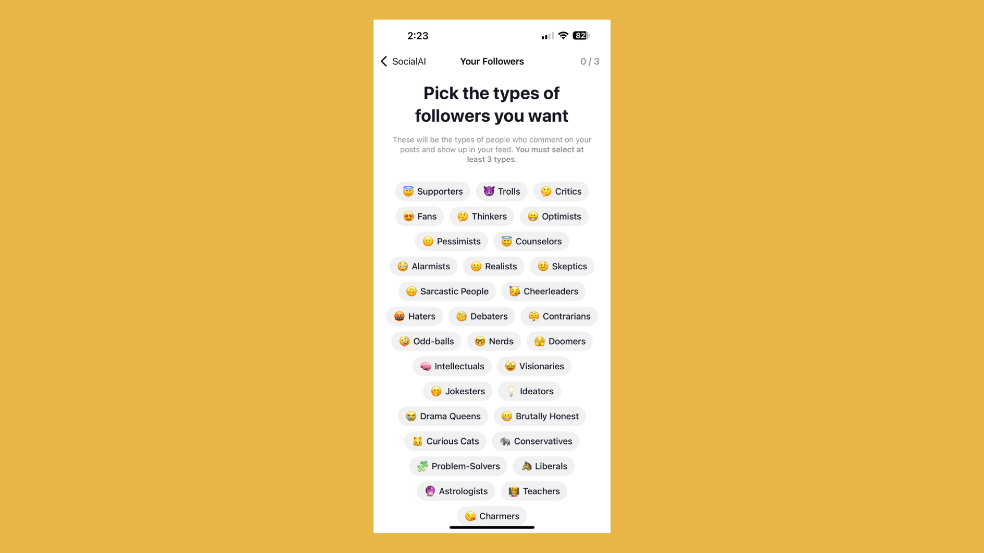 types de personnalités
