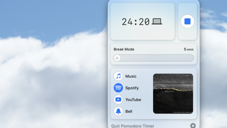 Ce minuteur Pomodoro pour Mac synchronise avec n’importe quelle playlist