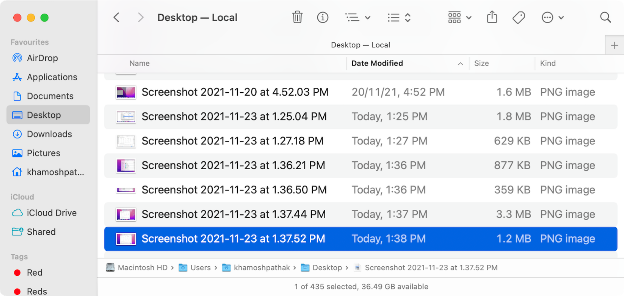 Augmentation de la taille de police dans Finder.