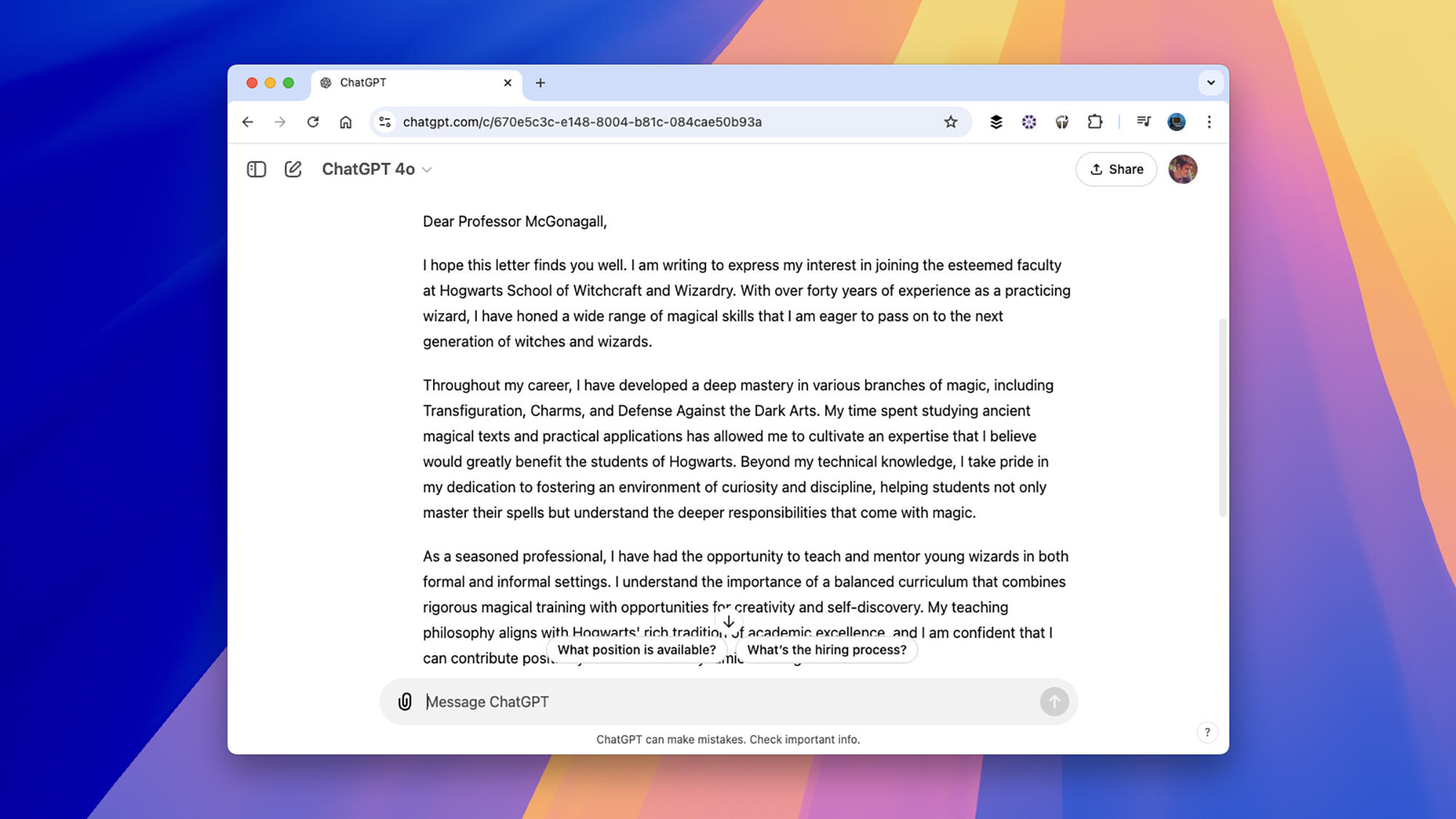 Texte ChatGPT