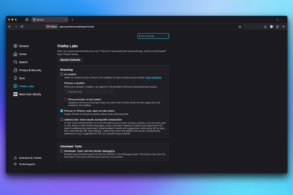 Comment essayer les fonctionnalités expérimentales de Firefox sans télécharger la version bêta
