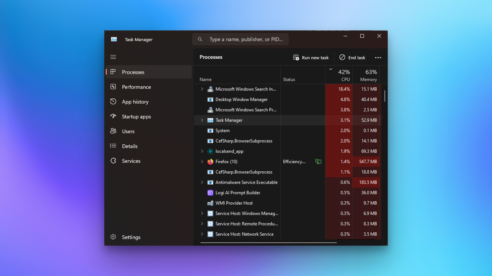 Le Gestionnaire des tâches dans Windows 11