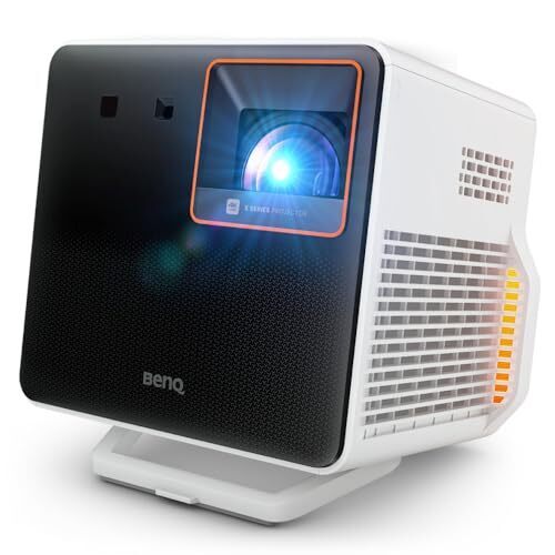 BenQ X300G | Projecteur de jeu 4K portable | Temps de réponse de 4 ms | LED 2000 Lumens | Tirage court | Correction automatique Keystone 3D| Modes de jeu intégrés | Chargement & Affichage USB-C | Android TV avec haut-parleur 16W intégré