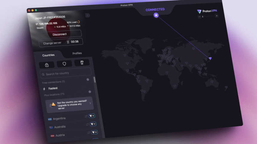 Critique du niveau gratuit de Proton VPN
