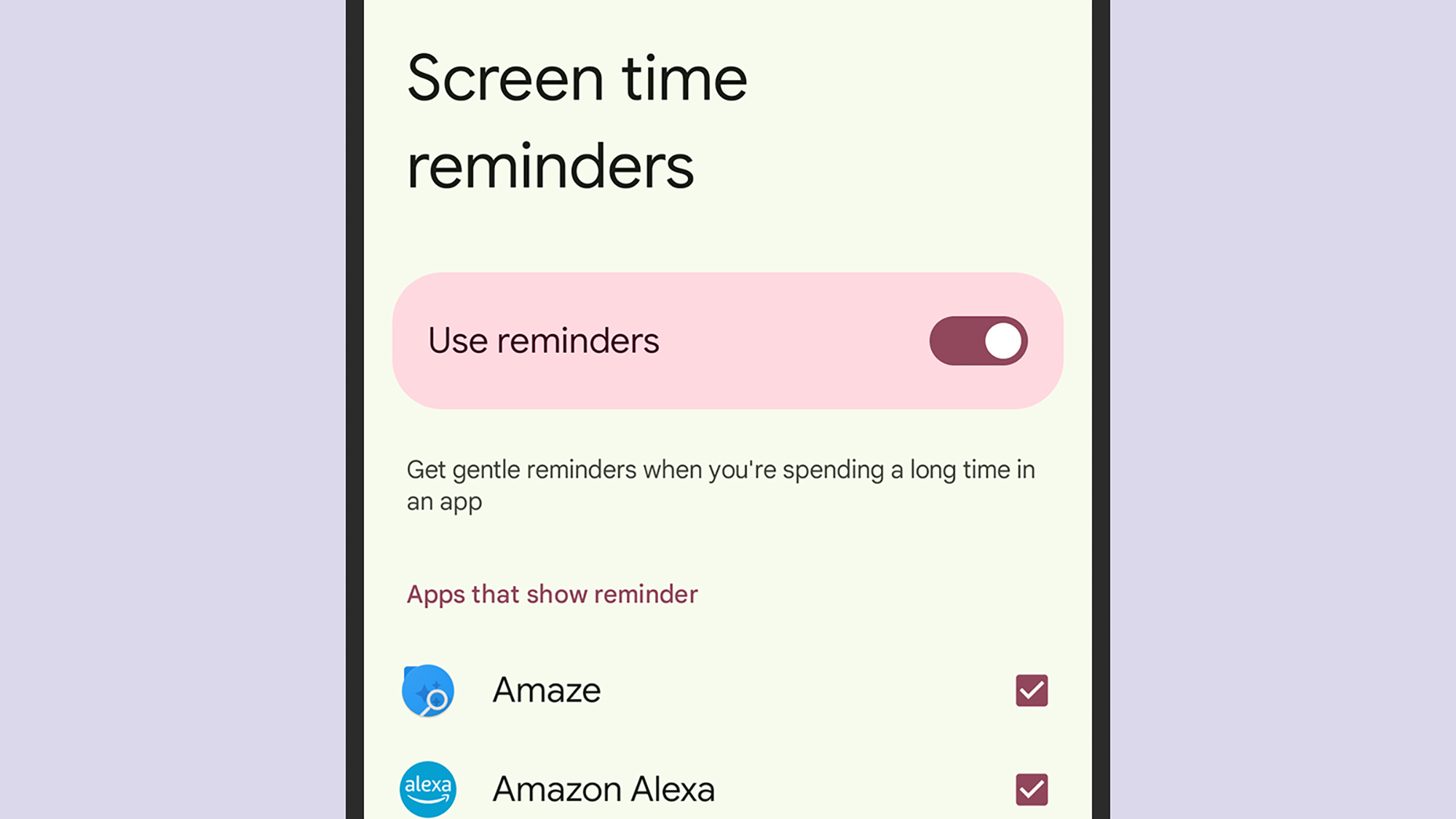 Bien-être Numérique sur Android