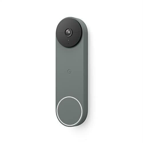 Google Nest Doorbell (Batterie) - Caméra de sonnette sans fil - Video Sonnette 720p - Ivy, 1-Count (Pack de 1)