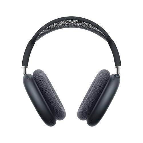 Apple AirPods Max Écouteurs sans fil sur l'oreille, Annulation Active du Bruit de Niveau Pro, Mode de Transparency, Audio Spatial Personnalisé, Chargement USB-C, Écouteurs Bluetooth pour iPhone - Minuit