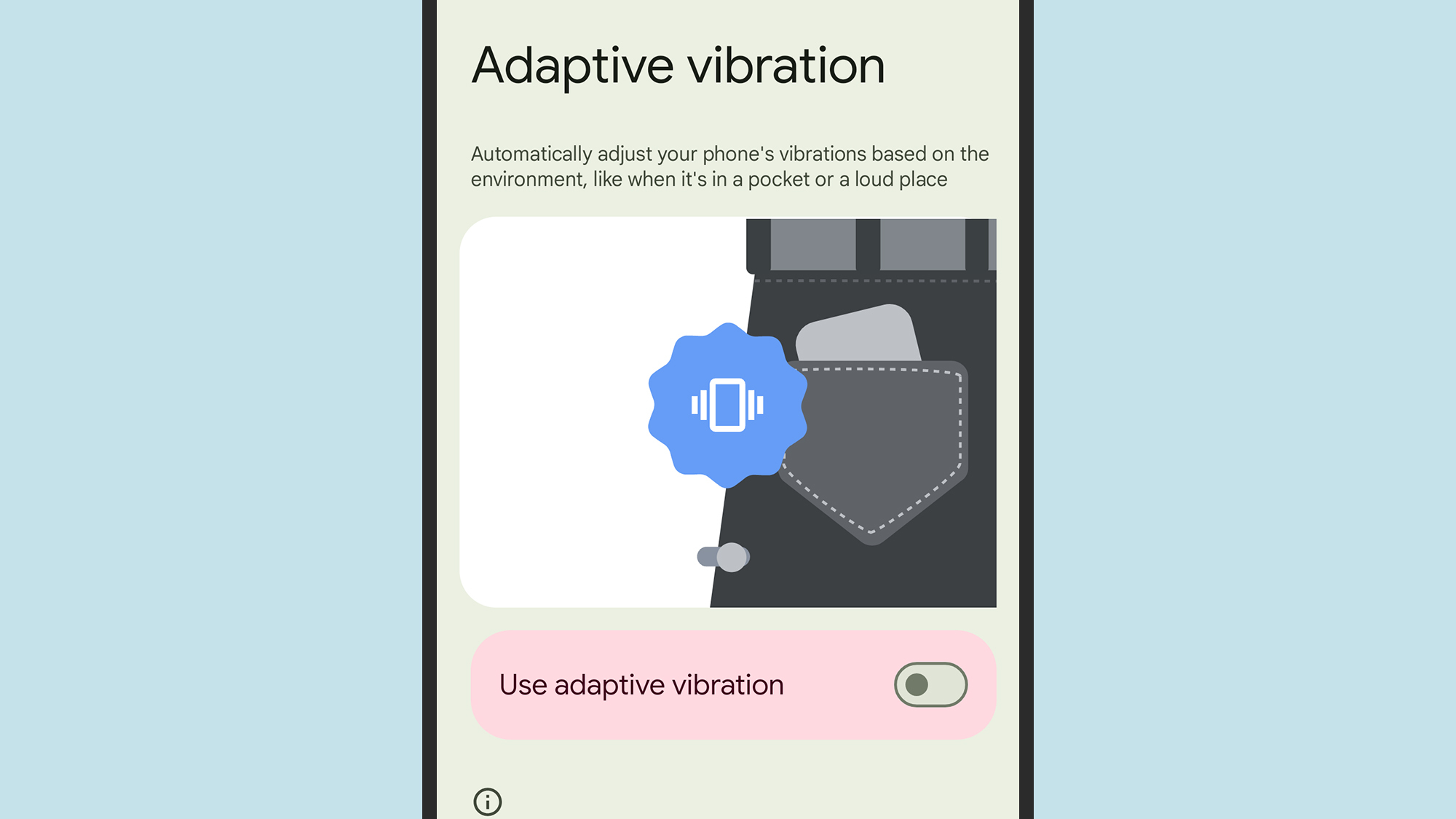 Vibrations adaptatives Android