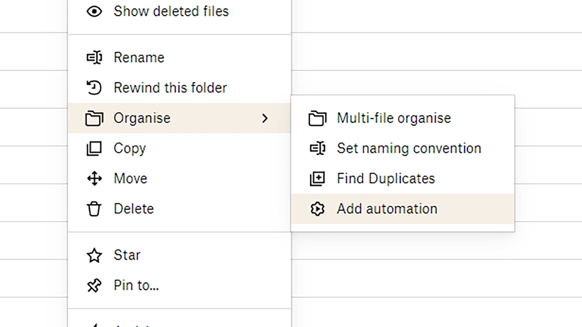 Automatisation Dropbox