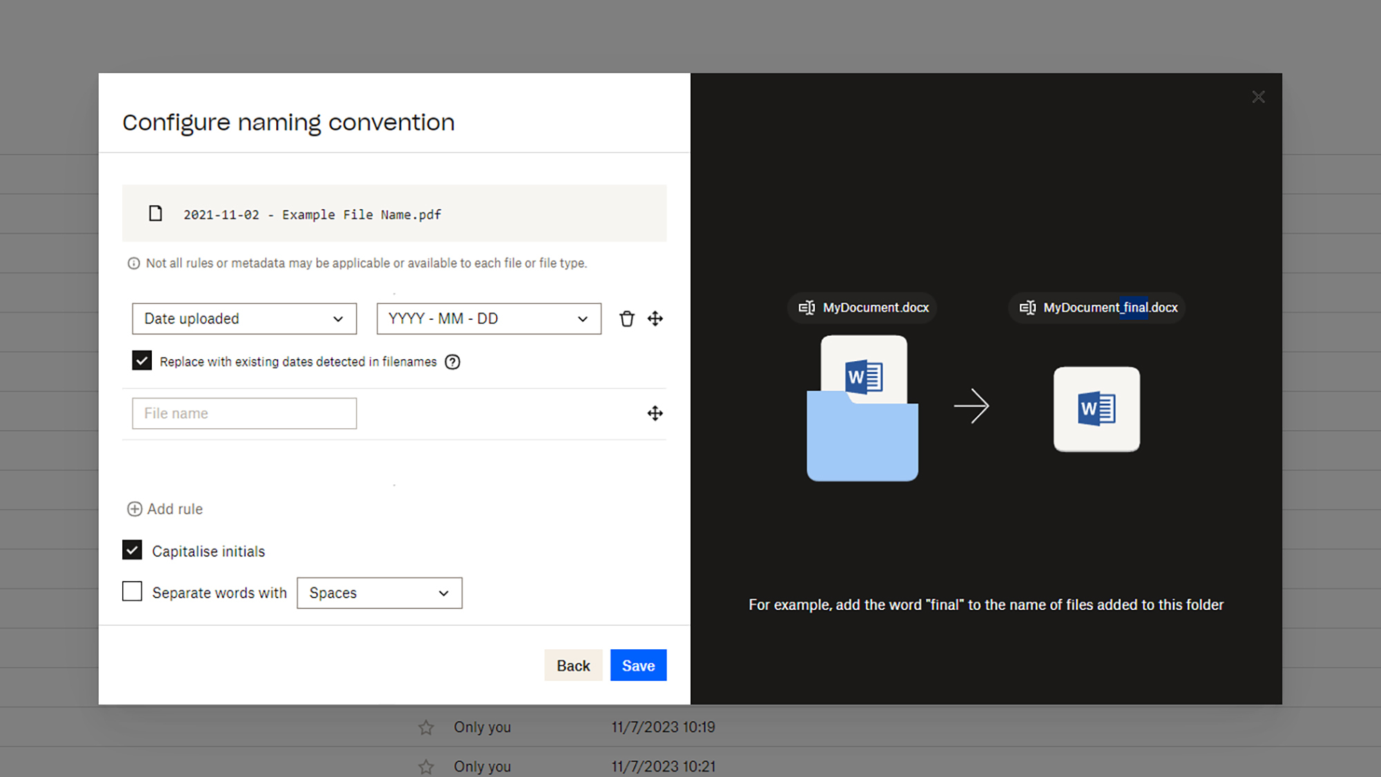 Automatisation Dropbox