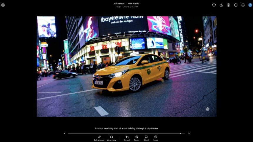 Le générateur de vidéos OpenAI est désormais disponible au public.