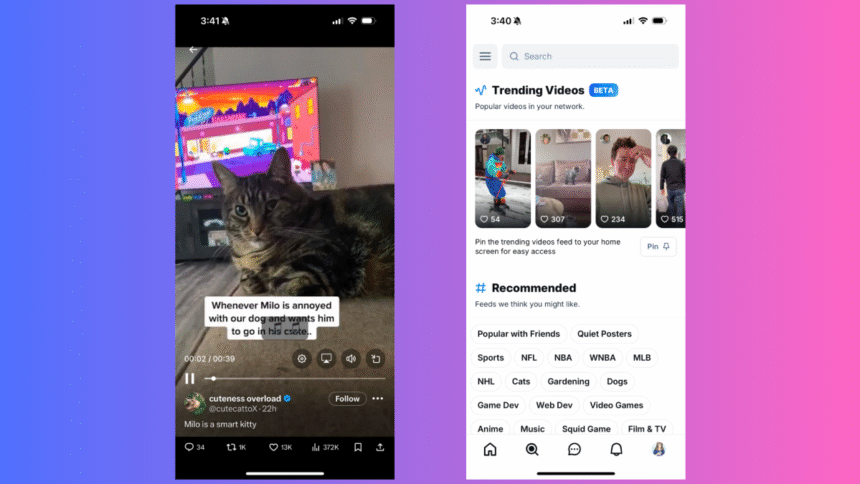 X et Bluesky : Nouveaux flux vidéo inspirés de TikTok