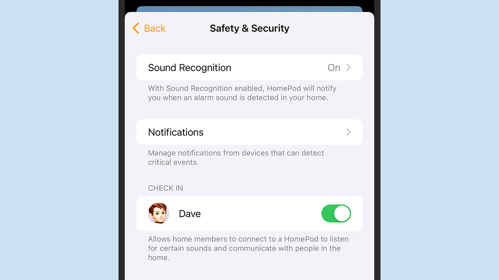 Reconnaissance sonore HomePod