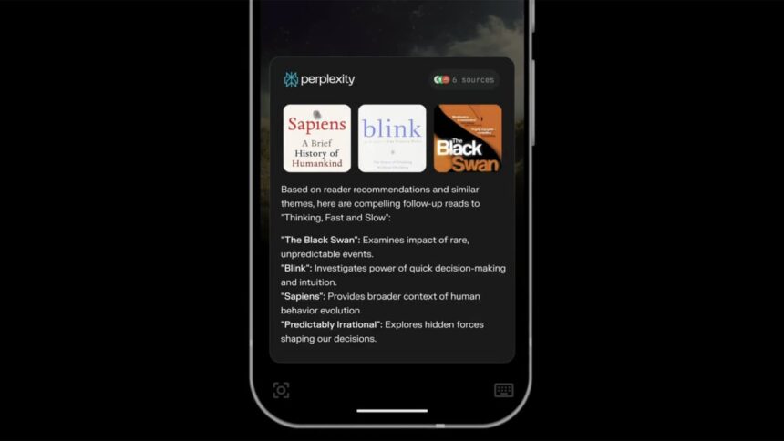 Nouveau compagnon IA Perplexity pour Android