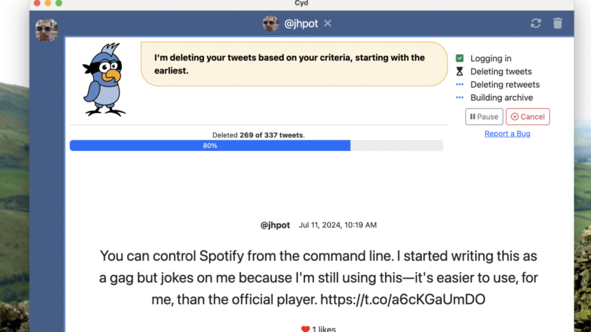L’application Cyd archive et supprime vos tweets gratuitement