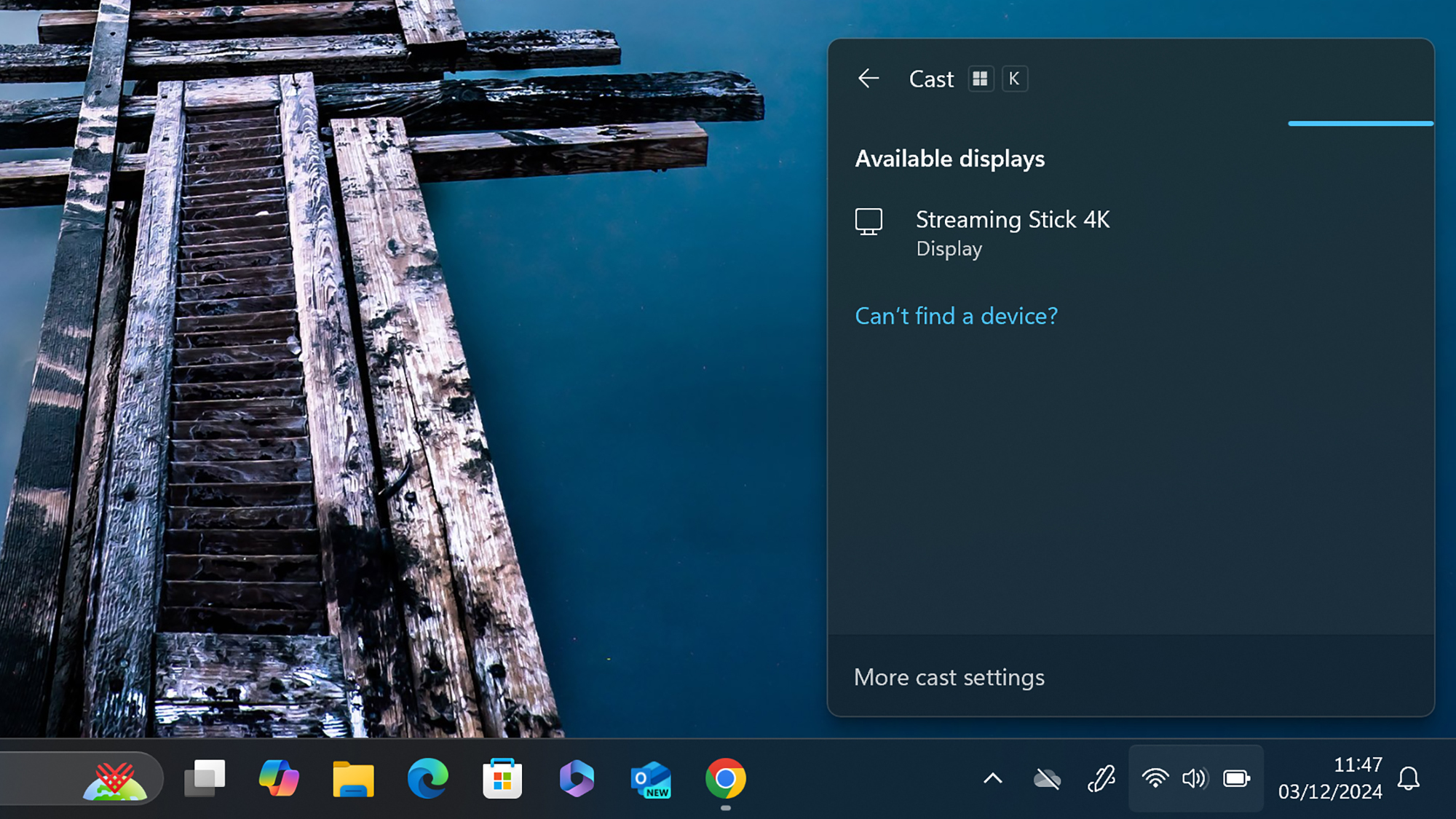 Diffusion depuis Windows