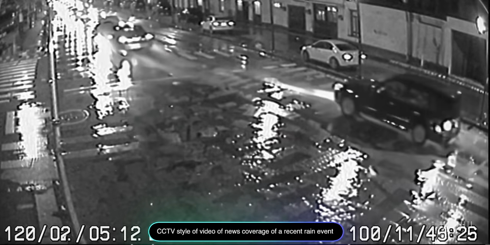 vidéo CCTV générée par IA