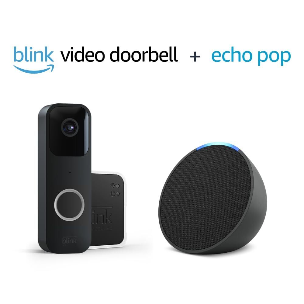 Système de porte vidéo Blink + Amazon Echo Pop